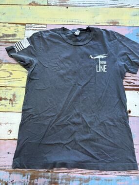 Nine Line Apparel Mens Medium Shirt Grey Labrador Schematic